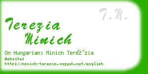 terezia minich business card